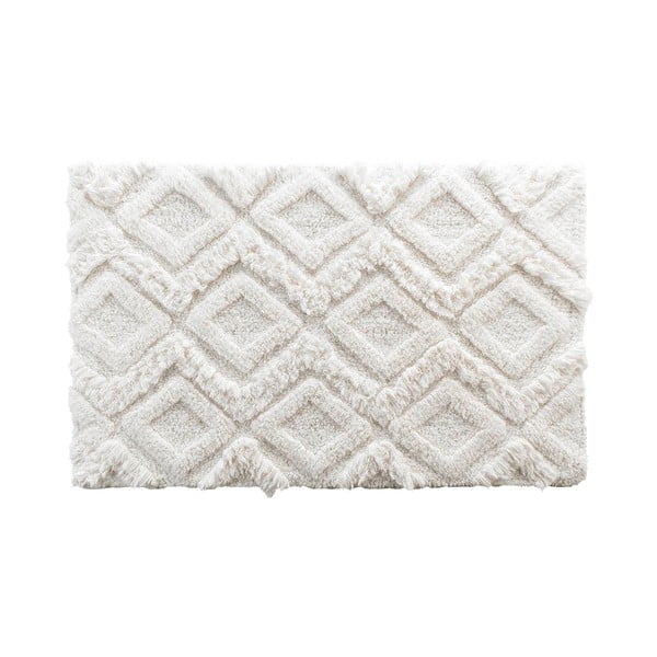 Бял килим за баня 50x80 cm Ikatis – douceur d'intérieur