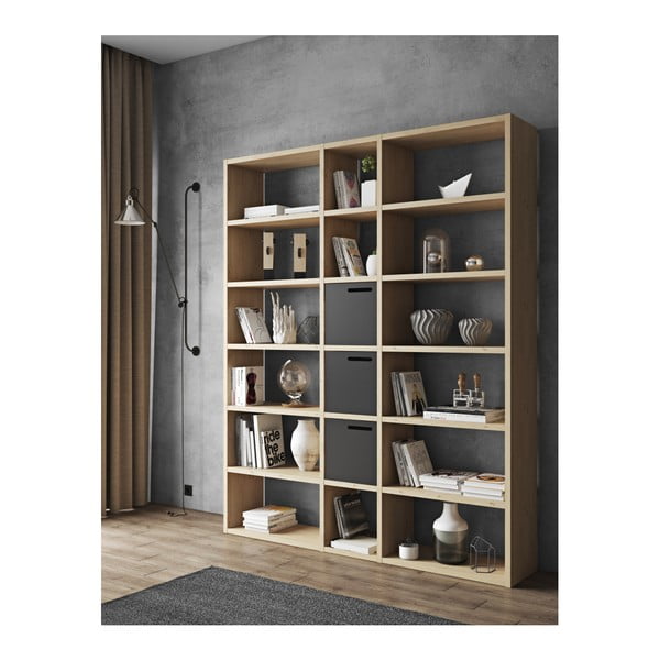 Етажерка за книги в дъбов декор 182x224 cm Pombal - TemaHome-image-3