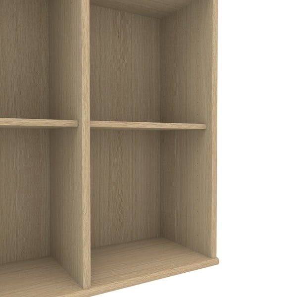 Стенен шкаф за книги, облицован с дъб Mistral 025 - Hammel Furniture-image-4