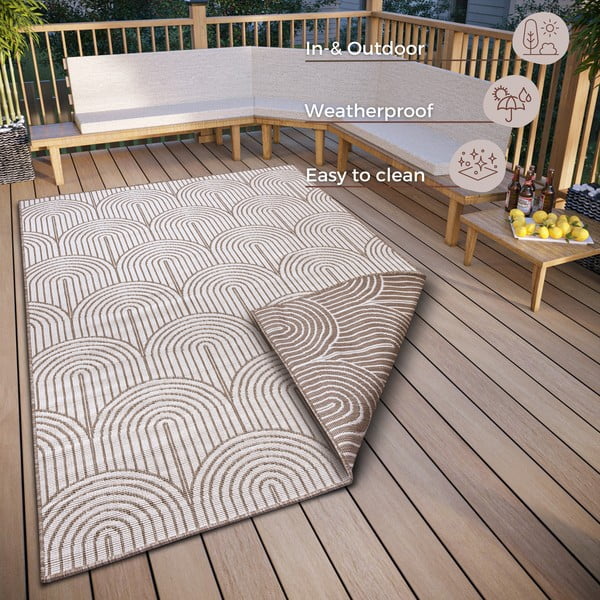 Кафяв външен килим 120x170 cm Pangli Linen – Hanse Home-image-3