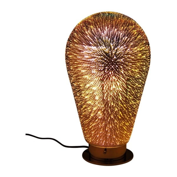 Jantarově hnědá stolní lampa Kare Design Firework