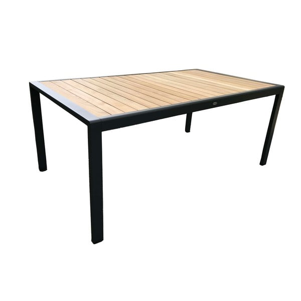 Сив метален градински комплект за хранене за 6 души Annecy – Rojaplast-image-2