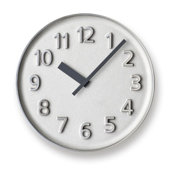 Hliníkové nástěnné hodiny Lemnos Clock Founder, ⌀ 30,4 cm