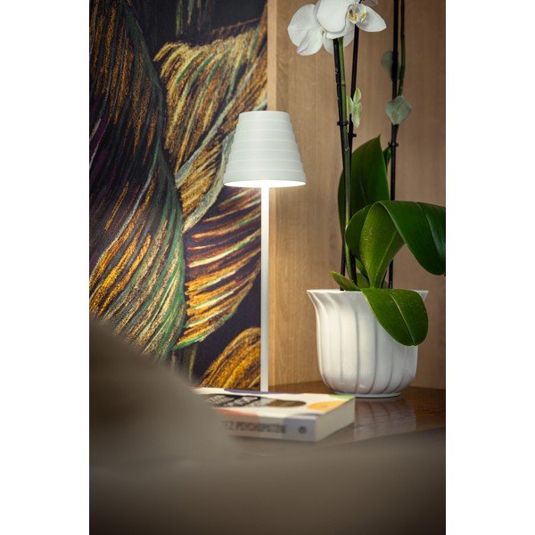 Бяла LED настолна лампа (височина 37 cm) Fizzi – GTV-image-2