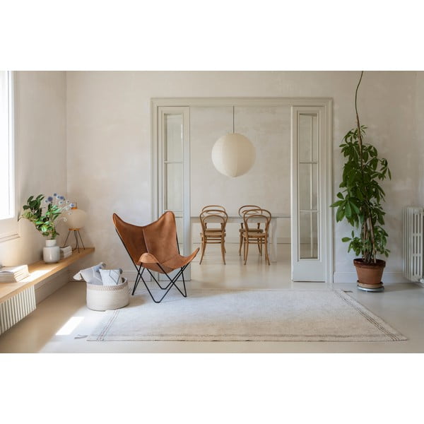 Кремав ръчно изработен памучен килим подходящ за пране 170x240 cm Cuisine Natural – Lorena Canals-image-1