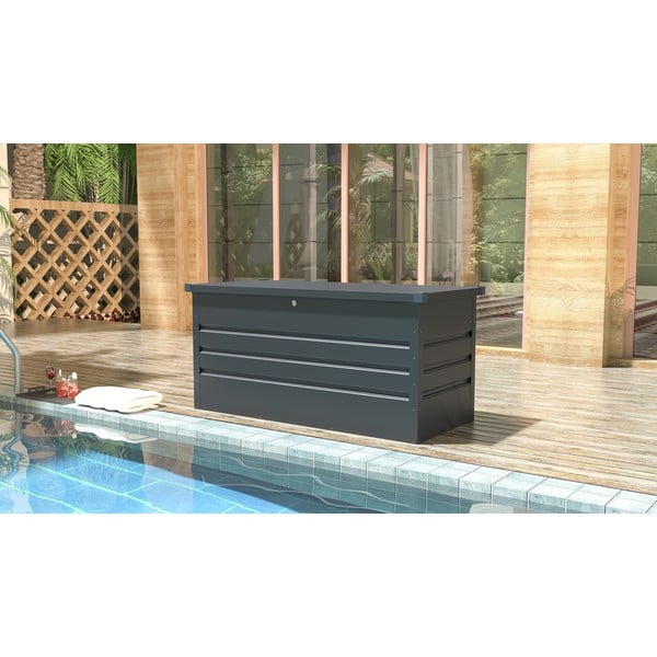 Антрацитна градинска кутия за съхранение Max A – Rojaplast-image-1