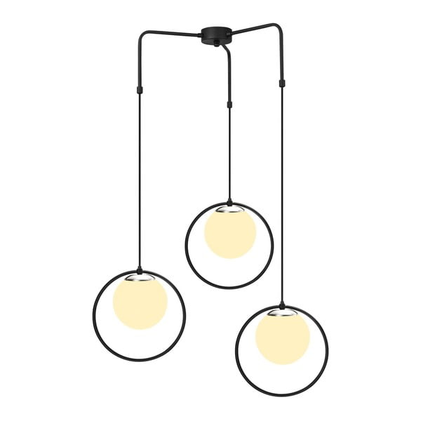 Черно метално висящо осветително тяло Opviq lights Nazarios - Opviq lights-image-1