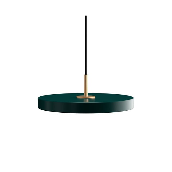 Тъмнозелено LED висящо осветително тяло с метален абажур ø 31 cm Asteria Mini – UMAGE