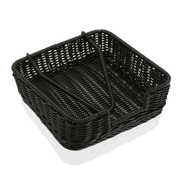 Черна хартиена кошница за салфетки Wonda, 20 x 20 cm - Versa
