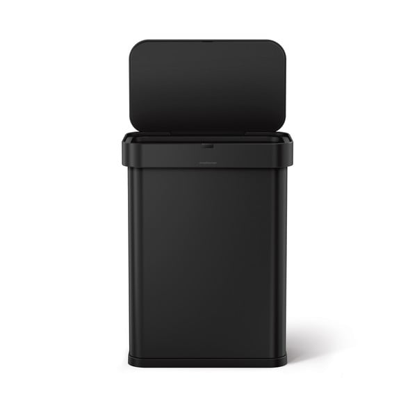 Матово черно безконтактно стоманено кошче за отпадъци 58 л - simplehuman-image-4