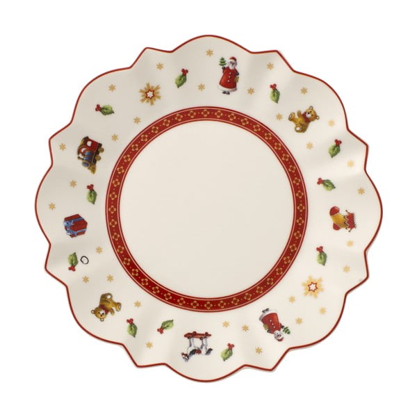 Бяла порцеланова чиния с коледен мотив Villeroy & Boch, ø 18 cm - Villeroy&Boch