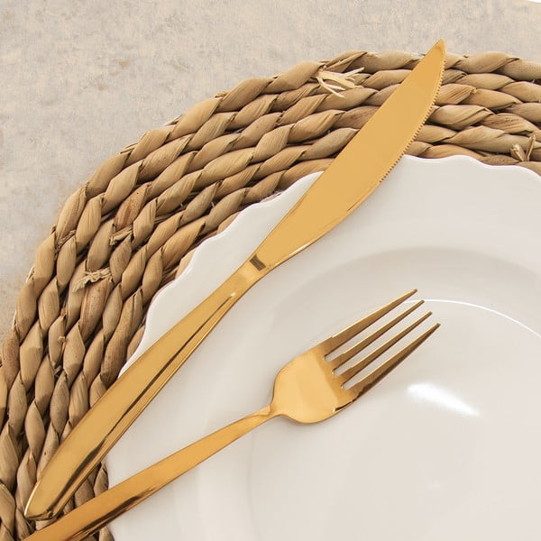 Прибори за хранене от неръждаема стомана в златист цвят 24 бр. Gold – Orion-image-3