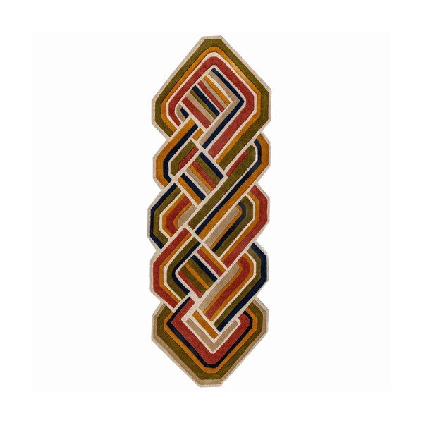 Ръчно изработена вълнена пътека 80x300 cm Lattice Shaped  – Flair Rugs