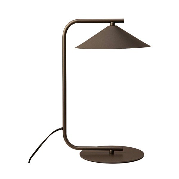 Кафява метална настолна лампа (височина 42 cm) Nocte – Micadoni 