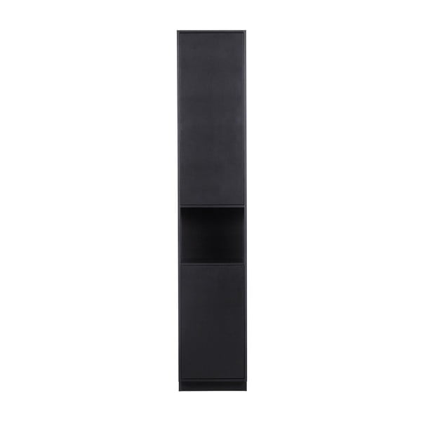 Черен модулен шкаф от борова дървесина 40x210 cm Finca - WOOOD