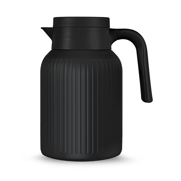 Черен термос от неръждаема стомана 1,5 l Trine – Sagaform