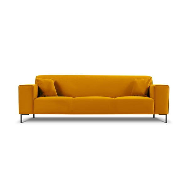 Жълт кадифен диван Siena - Cosmopolitan Design