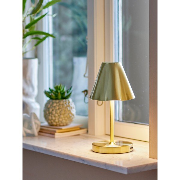 LED настолна лампа в месингов цвят с метален абажур (височина 28 cm) Lianna – Bloomingville-image-2