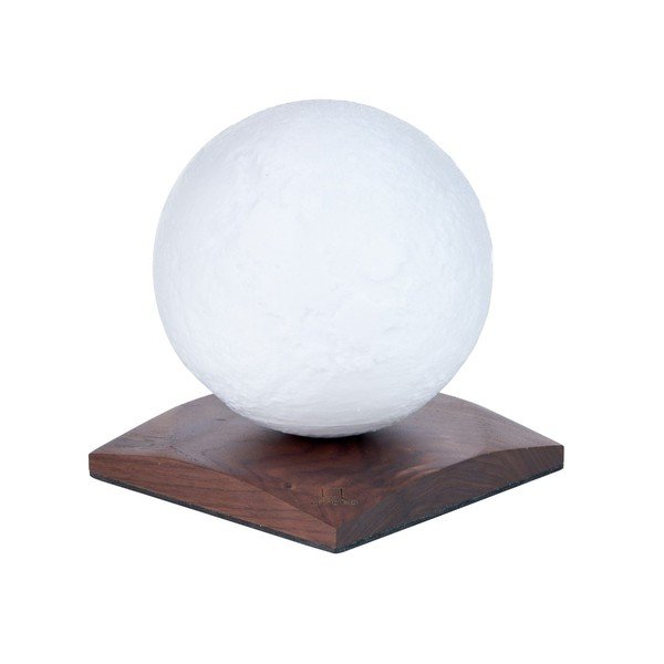 Тъмнокафява светлинна декорация с USB ø 12 cm Smart LunaSpin – Gingko