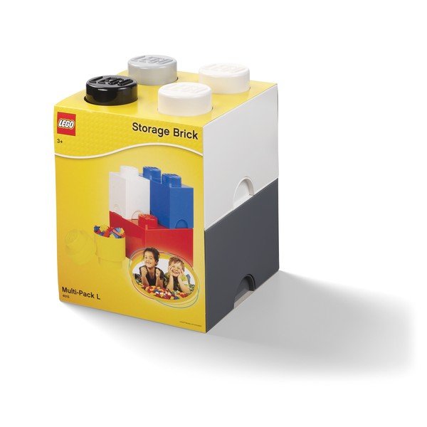 Комплект от 4 пластмасови кутии за съхранение , 25 x 25 x 33 cm Multi-Pack - LEGO®-image-1
