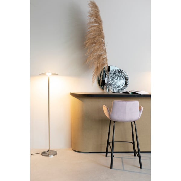 Светлорозови бар столове от кадифе в комплект от 2 броя 91,5 cm Brit - Zuiver-image-1