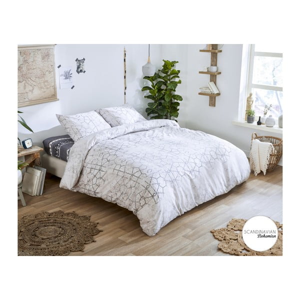 Памучно спално бельо за двойно легло Scandy, 200 x 220 cm - Sleeptime