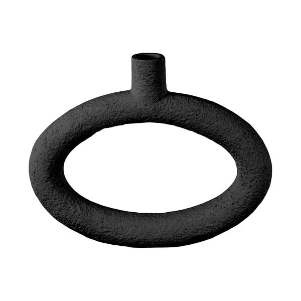 Черна ваза Овална, височина 20,5 cm Ring - PT LIVING