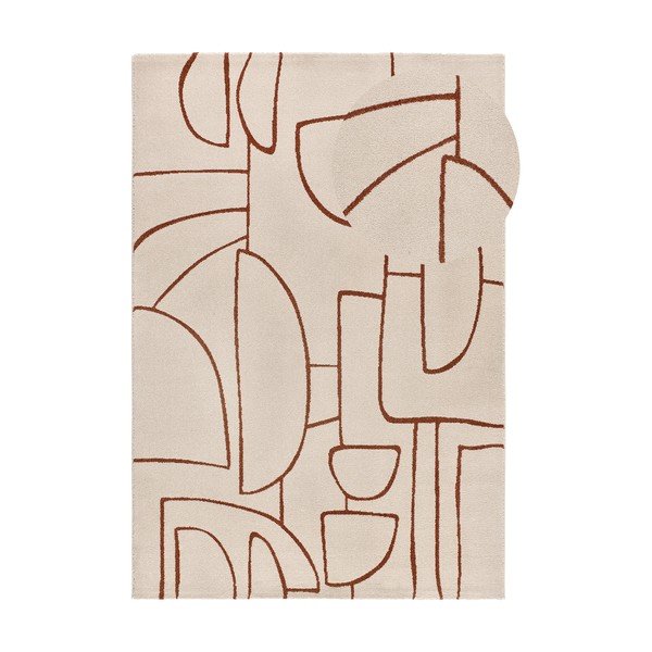 Килим в тухлен и кремав цвят 80x150 cm Beruti – Universal