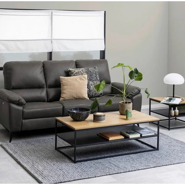 Черна масичка за кафе 60x120 cm Gila - Actona-image-1