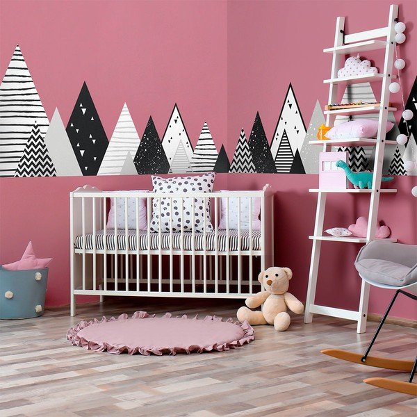 Детски стикер за стена Скандинавски гигантски планини Chica, 180 x 45 cm - Ambiance-image-3