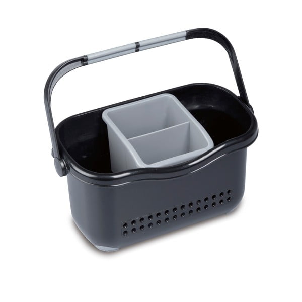 Черна и сива кошница за мивка Caddy - Addis