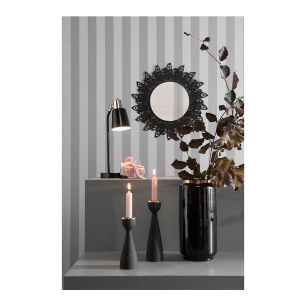 Черен свещник със златни детайли, височина 22,5 cm Nimble - PT LIVING-image-1