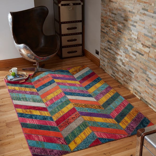 Koberec Flair Rugs Prismatic Cyan Multi, 160 x 230 cm-image-1