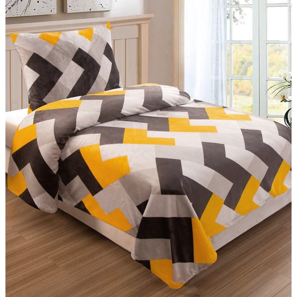 Микро плюшено спално бельо за единично легло , 140 x 200 cm Element - My House