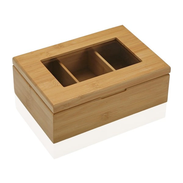 Бамбукова кутия за чай Бамбук, 23 x 16 cm - Versa