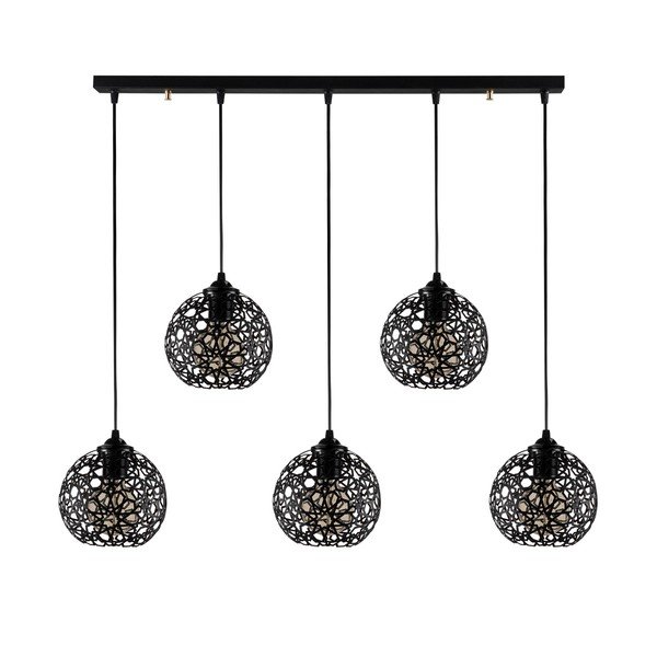 Черно висящо осветително тяло ø 17 cm Fellini – Opviq lights-image-3