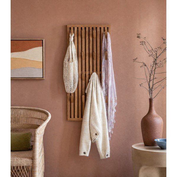 Панел за окачване от масивен дъб в естествен цвят 46x100x8 cm Parco – Spinder Design-image-3