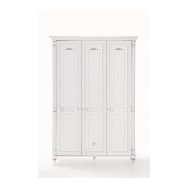 Бял гардероб Романтичен гардероб с 3 врати - Unknown