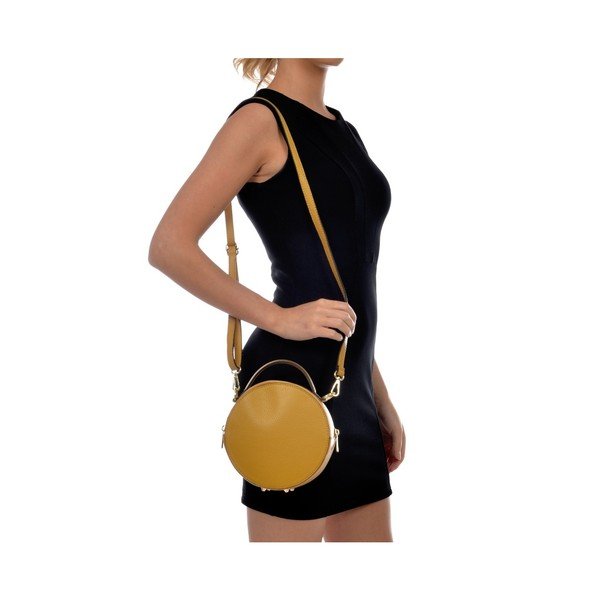 Жълт кожен портфейл Pargo - Isabella Rhea-image-3