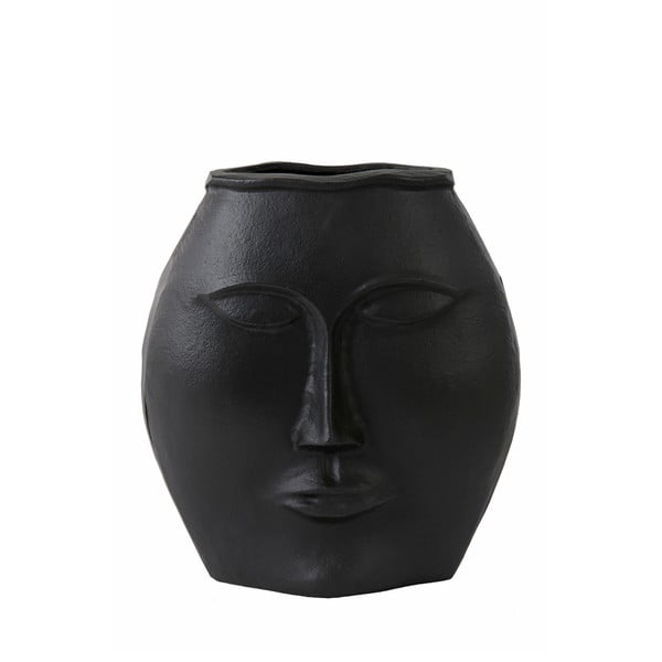 Черна алуминиева ваза Face - Light & Living