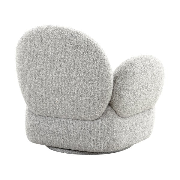 Светлосиво кресло от букле Messina – House Nordic-image-1