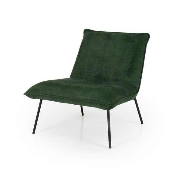 Зелен велурен фотьойл Joey - Tenzo