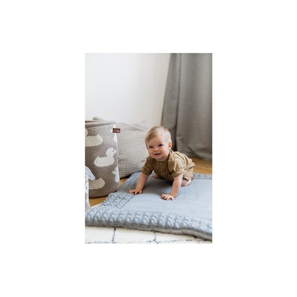 Сива памучна постелка за игра, 70 x 90 cm - Kindsgut-image-4