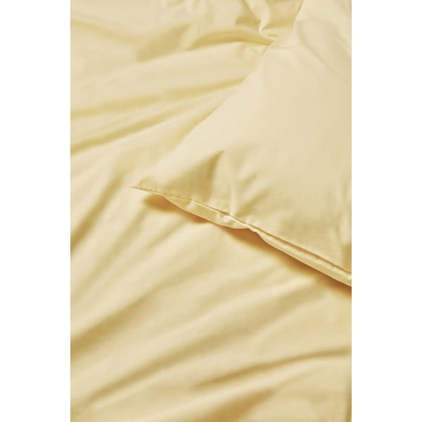 Ванилово жълто памучно спално бельо за двойно легло , 200 x 200 cm - Bonami Selection-image-1