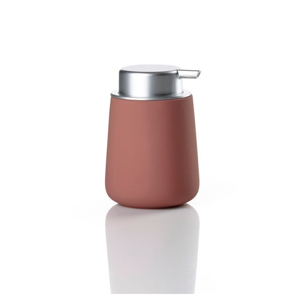 Светлочервен порцеланов диспенсер за сапун 250 ml Nova – Zone-image-2