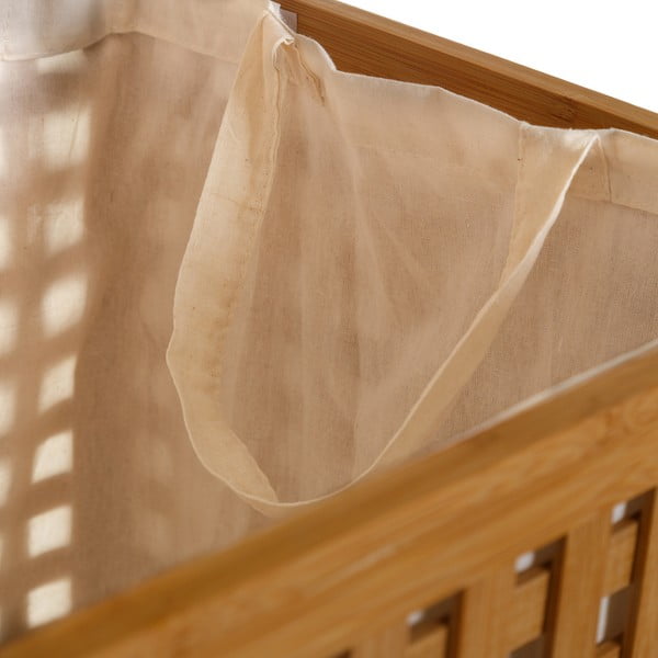 Бамбукова кошница за пране 60 л - Casa Selección-image-3