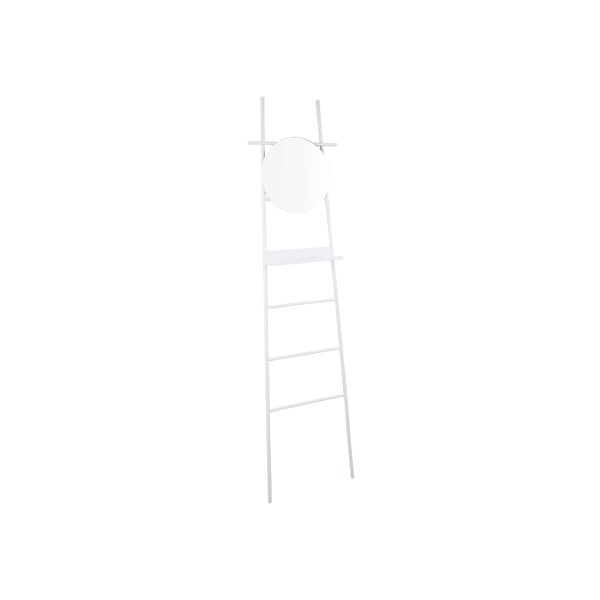 Бяла декоративна стълба с огледало Glint - Leitmotiv
