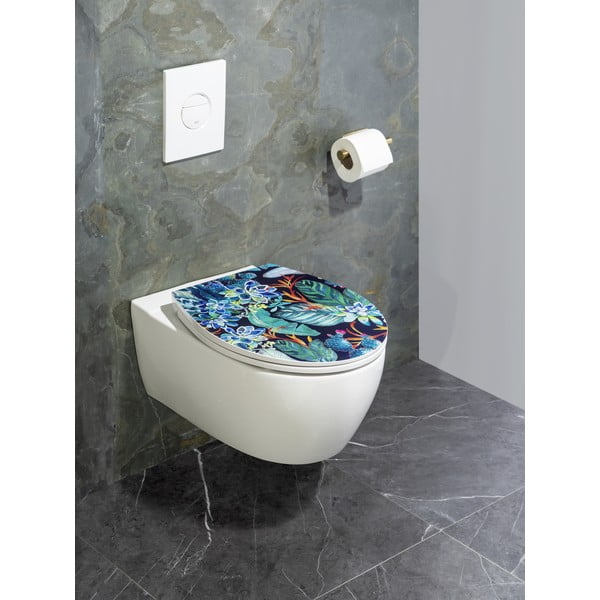 Тоалетна седалка с автоматично затваряне 37,5 x 44,5 cm Manaus - Wenko-image-1