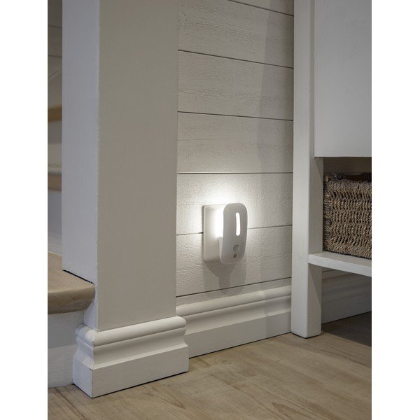 Бяла LED нощна лампа със сензор за движение - Star Trading-image-4