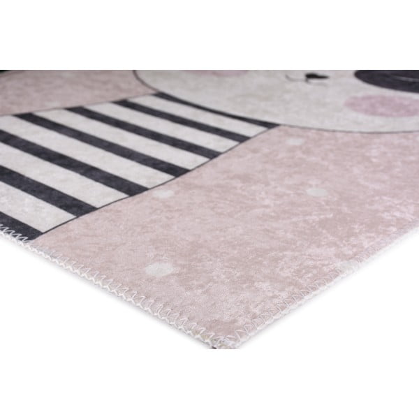 Светлорозов детски килим 120x180 cm Princess Panda – Vitaus-image-3